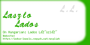 laszlo lados business card